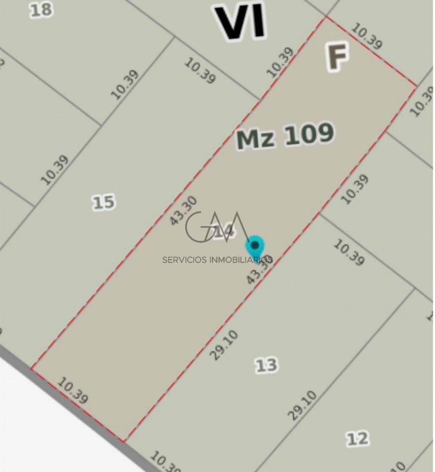 Lote en venta Punta Mogotes
